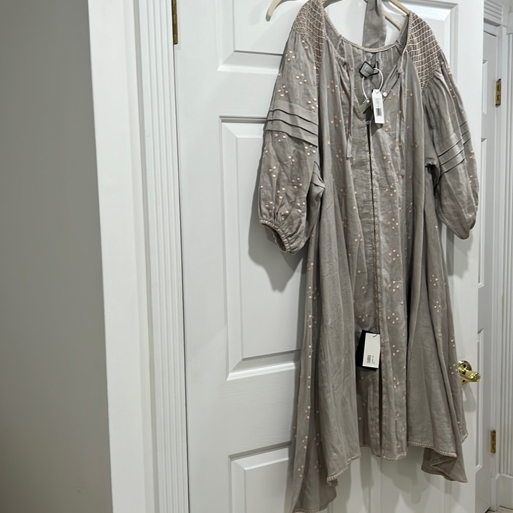 Innika Choo Smock Dress Size 1 Gray NWT never worn